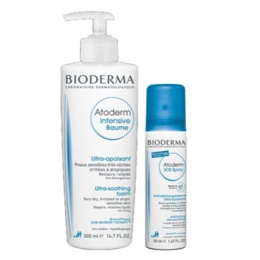 Bioderma Pack Promocional: Bioderma Atoderm Intensive Bálsamo 500ml + Bioderma Atoderm SOS Spray 50ml