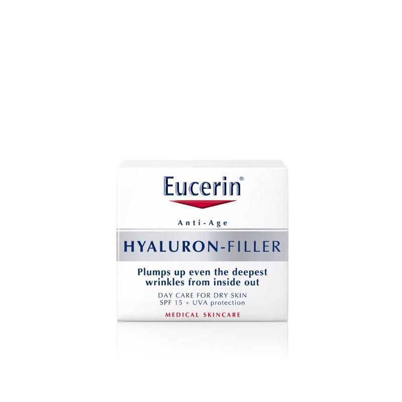 Eucerin Hyaluron-Filler 3x Effect Creme de Dia Pele Seca SPF15 50ml