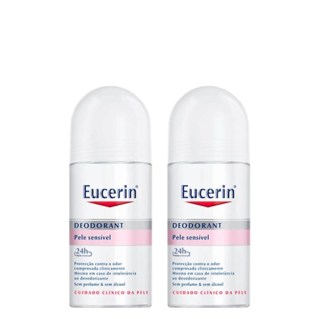 Eucerin Pack Promocional: Eucerin pH5 Desodorizante Roll-On 24h 2x50ml